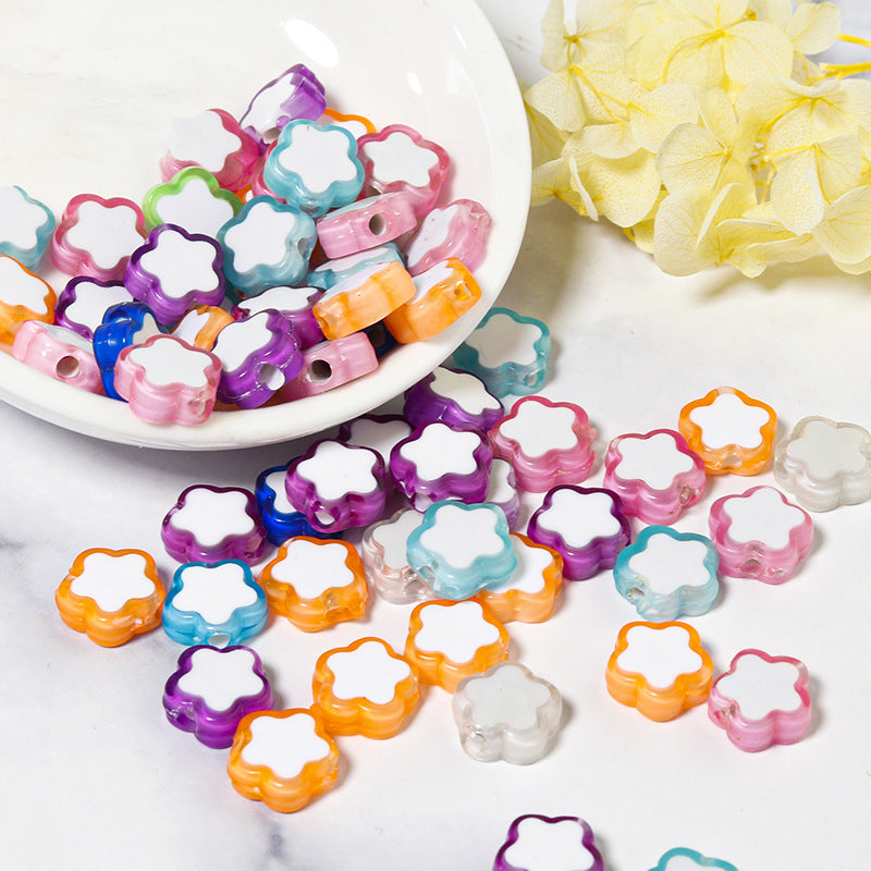 Color Heart Acrylic Beads 8-10mm Mixed Shapes and Colors 100pcs 3