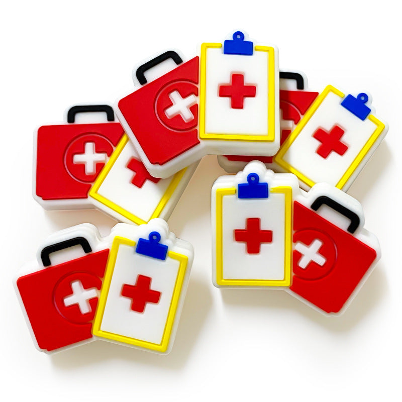 Silicone Focal Beads First Aid Kit Clipboards and Medical Cases 20pcs 3