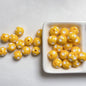 Bright Polka Dot Resin Beads 12mm Glossy Multicolor 20pcs 9