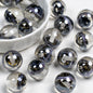Clear Planet Halo Round Resin Beads 16mm Multicolor 10pcs 10