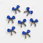 Jewelled Bow Rhinestone Beads 18mm Vibrant Colors Alloy 10pcs 8