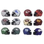 Silicone Focal Beads NFL Teams Helmet Printed Logos 20pcs 5