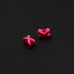 Baking Painted X Acrylic Beads 8mm Glossy Colorful 100pcs 5