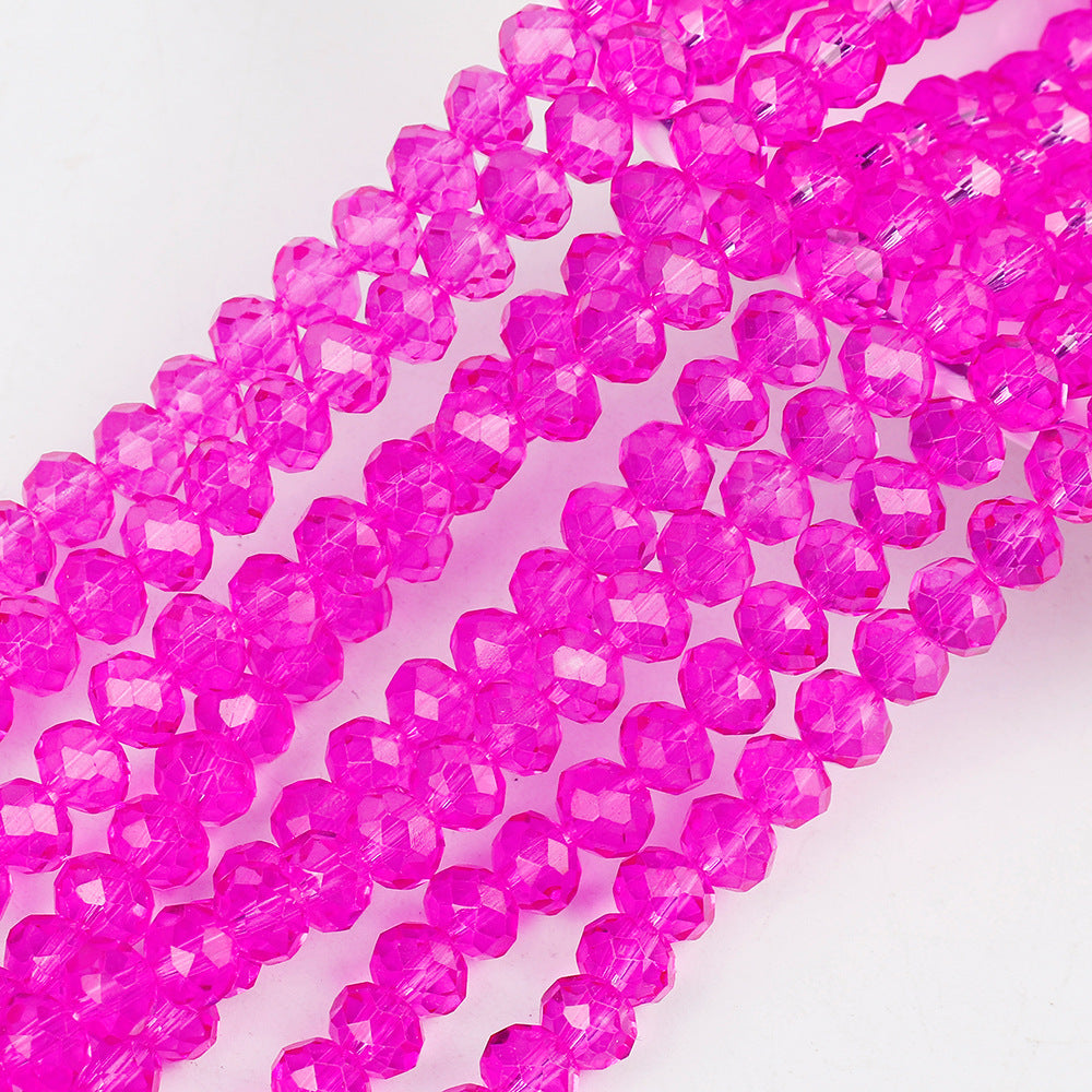 Transparent Faceted Glass Beads 10mm Colorful Mixed 136pcs 23