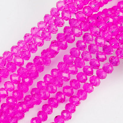 Transparent Faceted Glass Beads 10mm Colorful Mixed 136pcs 23