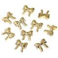 Bow Series CCB Plastic Beads 29mm 25mm Shiny Gold Silver 50pcs 6