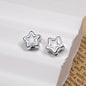 Silver Pixel Heart and Star Acrylic Beads 11mm Mixed Shapes 50pcs 26
