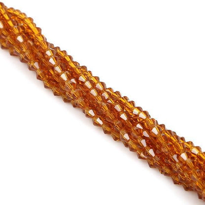 Electroplated Faceted Glass Beads 6mm Transparent Mixed Colors 45pcs 22