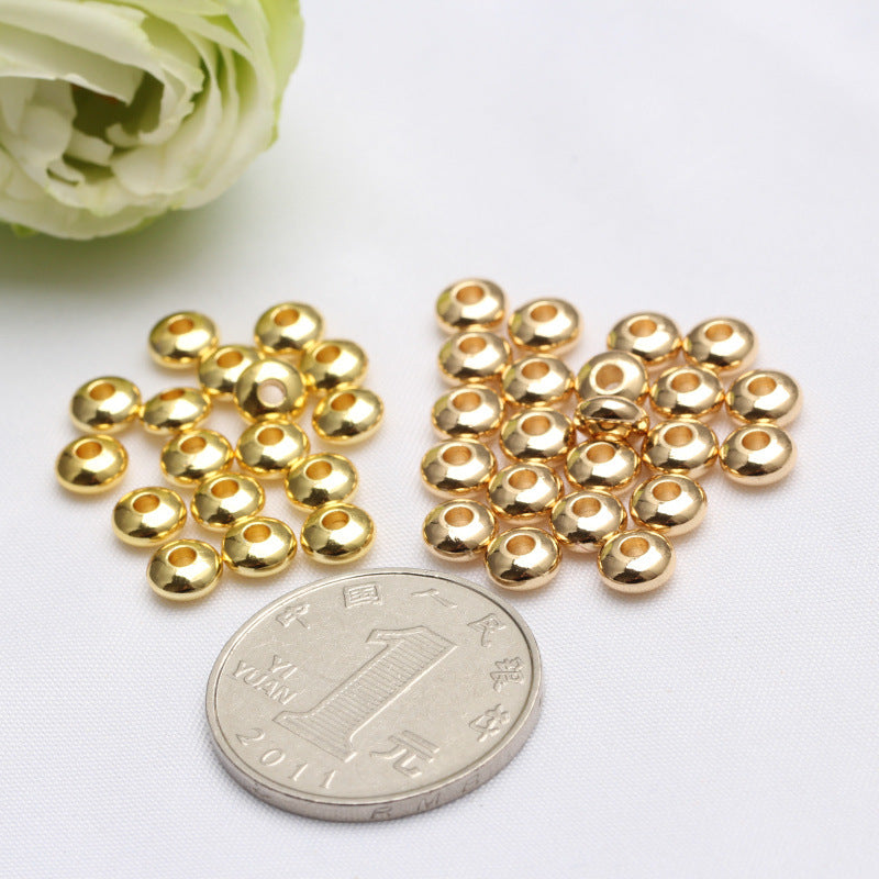 Brass Smooth Spacer Beads 3-6mm 100pcs 3