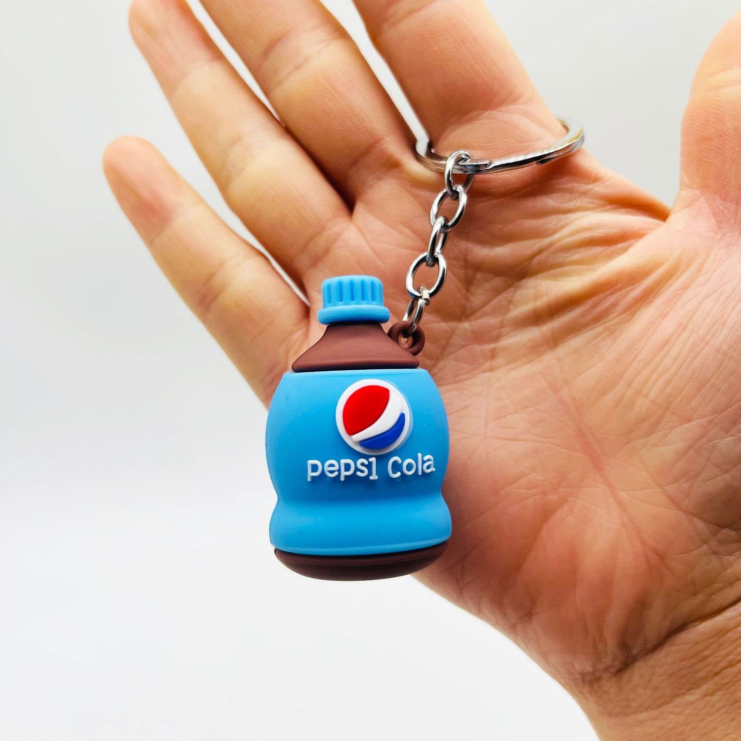 PVC Drip Drink Bottle Keychain Colorful Soft Material Charm 6