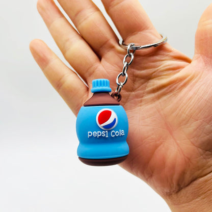 PVC Drip Drink Bottle Keychain Colorful Soft Material Charm 6