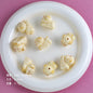 Plating Lovely Furry Puppy Resin Beads 24mm Glossy Pastel Colors 10pcs 8