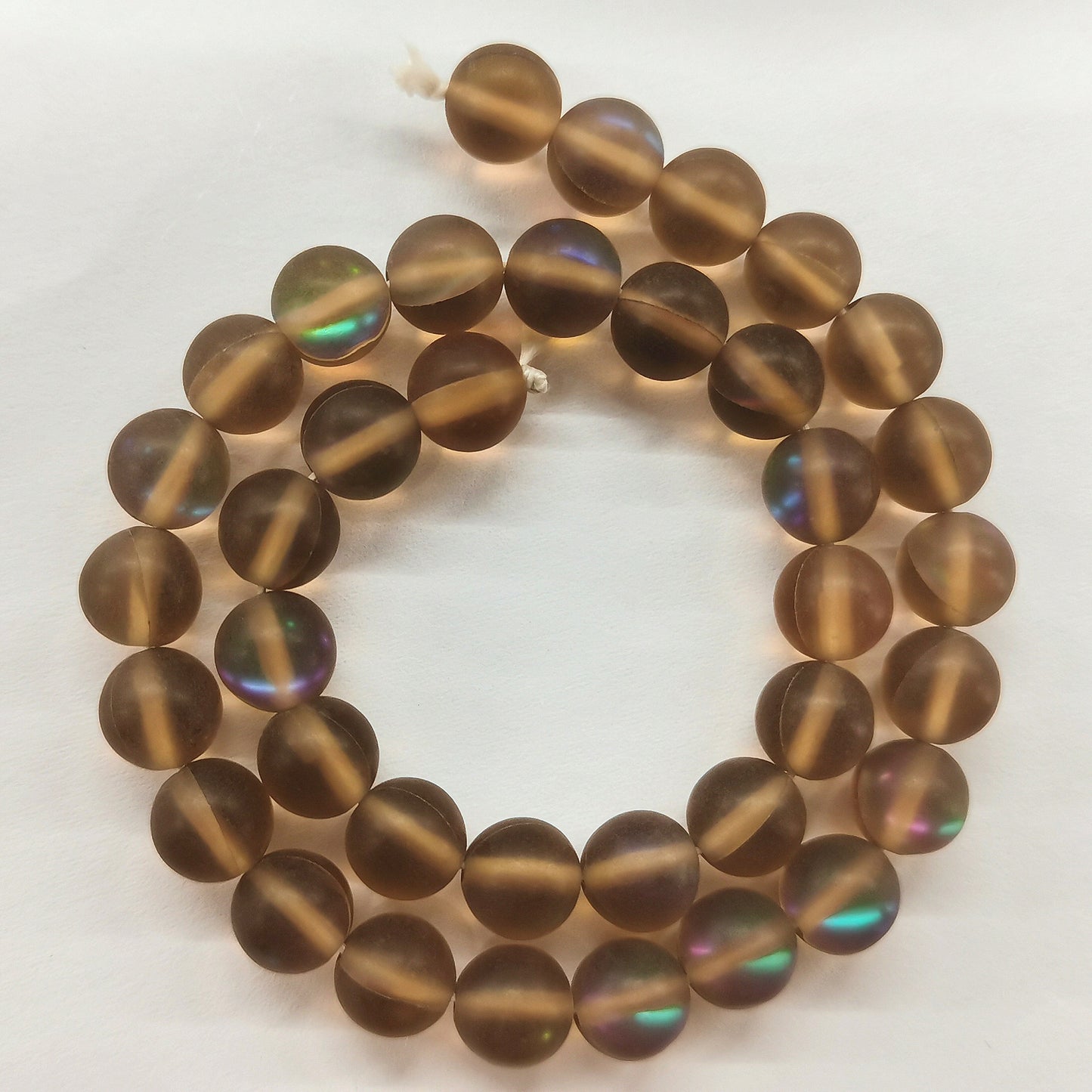 Matte Colorful Iridescent Mermaid Glass Beads 6mm 62pcs 24