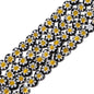 Millefiori Flower Glass Beads 8mm Colored Heart Shape 20pcs 12