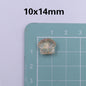 Transparent Shell Resin Beads 14mm Iridescent Multicolor 50pcs 7