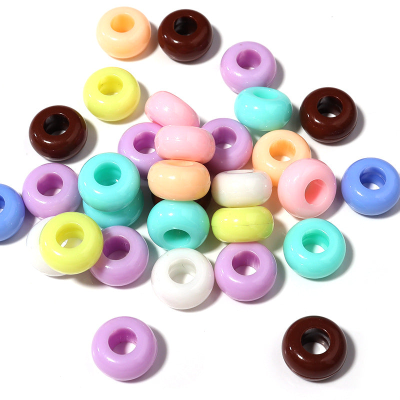 Acrylic Flat Round Spacer Beads 13mm Macaron Colored 680pcs 5