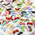 Angel Wing Metal Beads 14mm Painted Colorful Alloy 10pcs 3