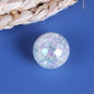 Transparent Bubblegum Beads 20mm Crackle Chunky Acrylic 10pcs 19