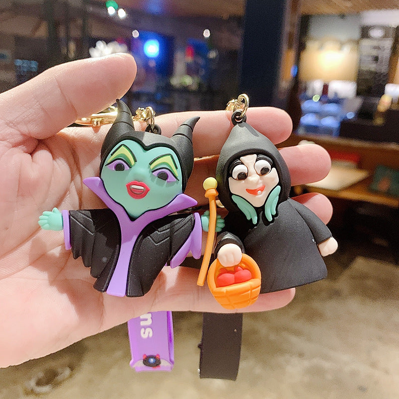 Halloween Witch Keychain Acrylic Colorful Vibrant Charm 2