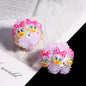 Embellished Bubblegum Beads 20mm Donald Duck Minnie Floral Design 5pcs 9