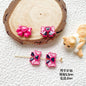 Bow Ballet Shoe Metal Beads Decorative Pastel Painted 20pcs 16