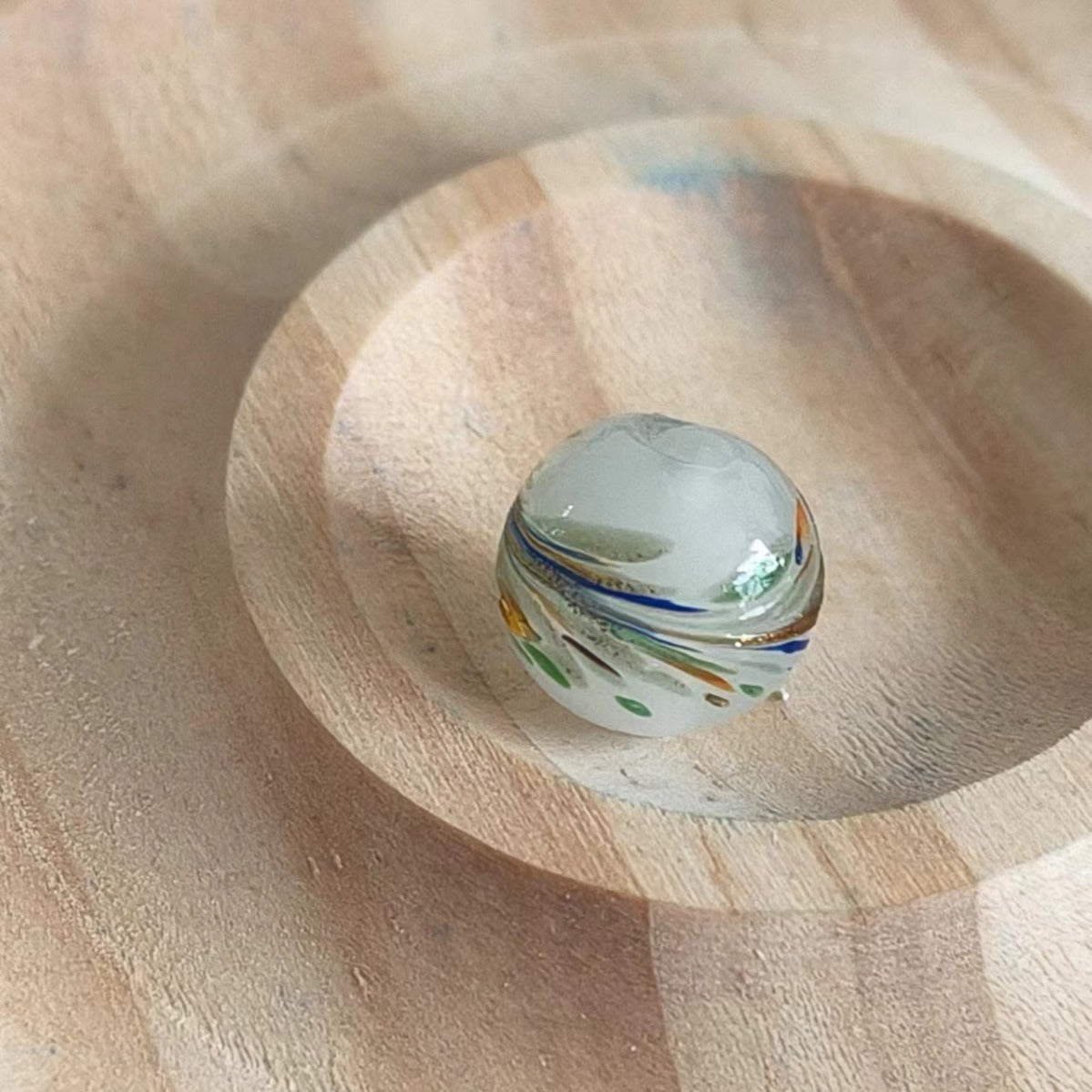 Painted Phoenix Tail Lampwork Glass Beads 12mm Multicolor 50pcs 2
