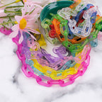 Matte Clear Acrylic Open Chain Links 20mm Colorful 100pcs 3