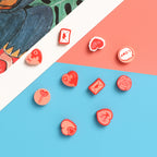 Valentine Flower Clay Beads Polymer Red Pink Mixed 100pcs 4