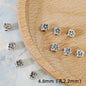 Alloy Flower Barrel Spacer Beads 5mm Tibetan Silver Style 90pcs 4