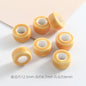 Ceramic Round Spacer Beads 12mm Candy Color Large Hole 50pcs 18