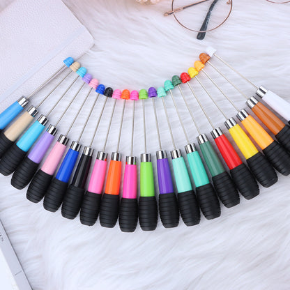 Beadable Telescopic Pen Colorful Ergonomic Rotary Ballpoint 1.0mm 3