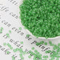 Frosted Transparent Seed Glass Beads 3mm Mixed Colors 1400pcs 19