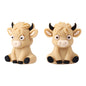 Silicone 3D Focal Beads Highland Cow Textured Fur Playful Expression 20pcs 6