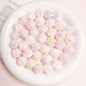 Glow Twisted Acrylic Beads 16mm Pastel Plating 20pcs 8