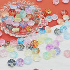 Czech Glass Beads Cat Paw 14mm Pastel Matte 25pcs