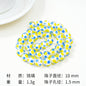 Lampwork Glass Beads Round 10mm Bright Polka Dotted Enamel 40pcs 10