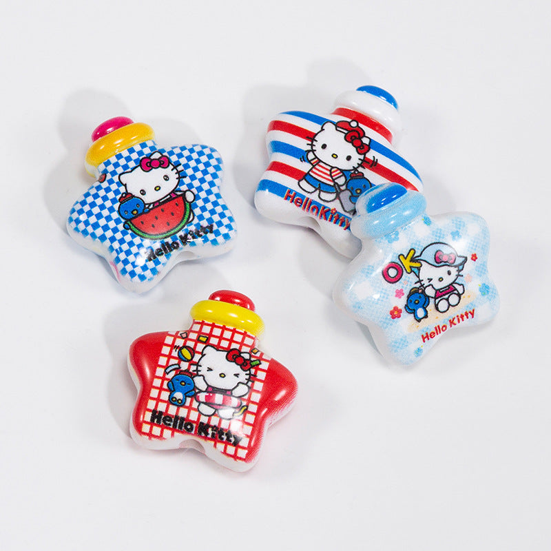 Twinkl Star Acrylic Beads 25mm Hello Kitty Pattern 10pcs 5