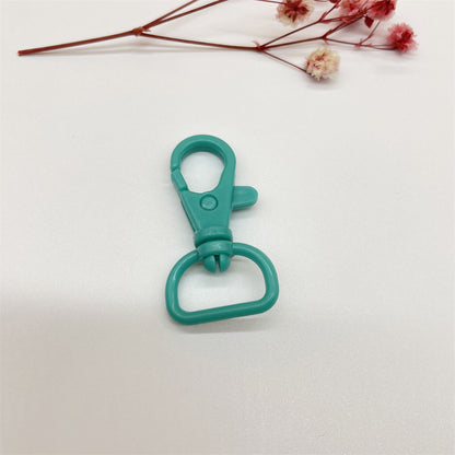 Colorful Plastic Swivel Snap Hook Keychain Clasps 40mm 20pcs 13
