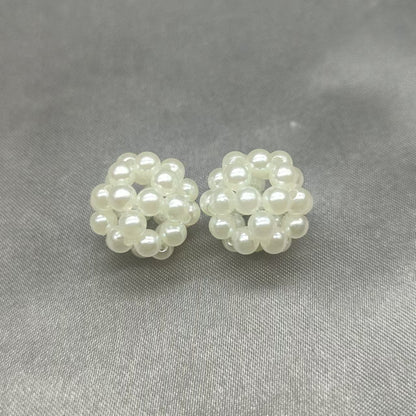Imitation Pearl Geometry Acrylic Beads 8-15mm ABS Plastic 30pcs 6