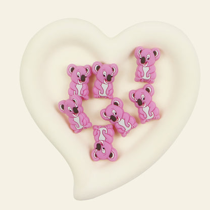 Silicone Focal Beads Koala Sitting Pose 20pcs 11