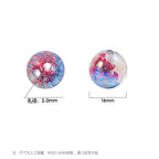 Clear Christmas Tree Inside Resin Beads 16mm Round Colorful 20pcs 2