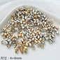 Acrylic Metallic Spacer Beads Gold and Silver 50pcs 7