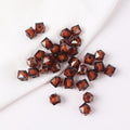 Faceted Acrylic Sago Beads 8-10mm Glossy Translucent 100pcs 6