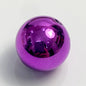 Plating Metallic Round Acrylic Beads 10mm Colorful Mirror Finish 100pcs 9