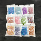 Dual Color Round Glass Beads 8mm Gradient Painted 100pcs 2