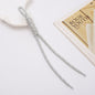 Two Tone Braided Rope Crochet Keychain Fabric Slim Durable 8pcs 16