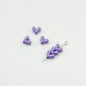 Painted V-Shaped Heart Acrylic Beads 6.7x8mm Glossy Mixed Colors 10pcs 13