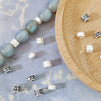 Alloy Barrel Spacer Beads 6mm Patterned Tibetan Style 100pcs