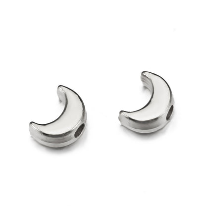Smooth Moon CCB Plastic Beads 7mm KC Gold 200pcs 7
