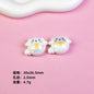 Chubby Sanrio Character Resin Beads Glossy Pastel Spheres 20pcs 11